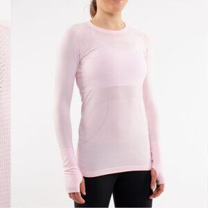 Lululemon run Swiftly Tech Long SleevePig Pink